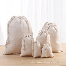 High Quality Eco-Friendly Gift String Bag Small Cotton Drawstring Bag